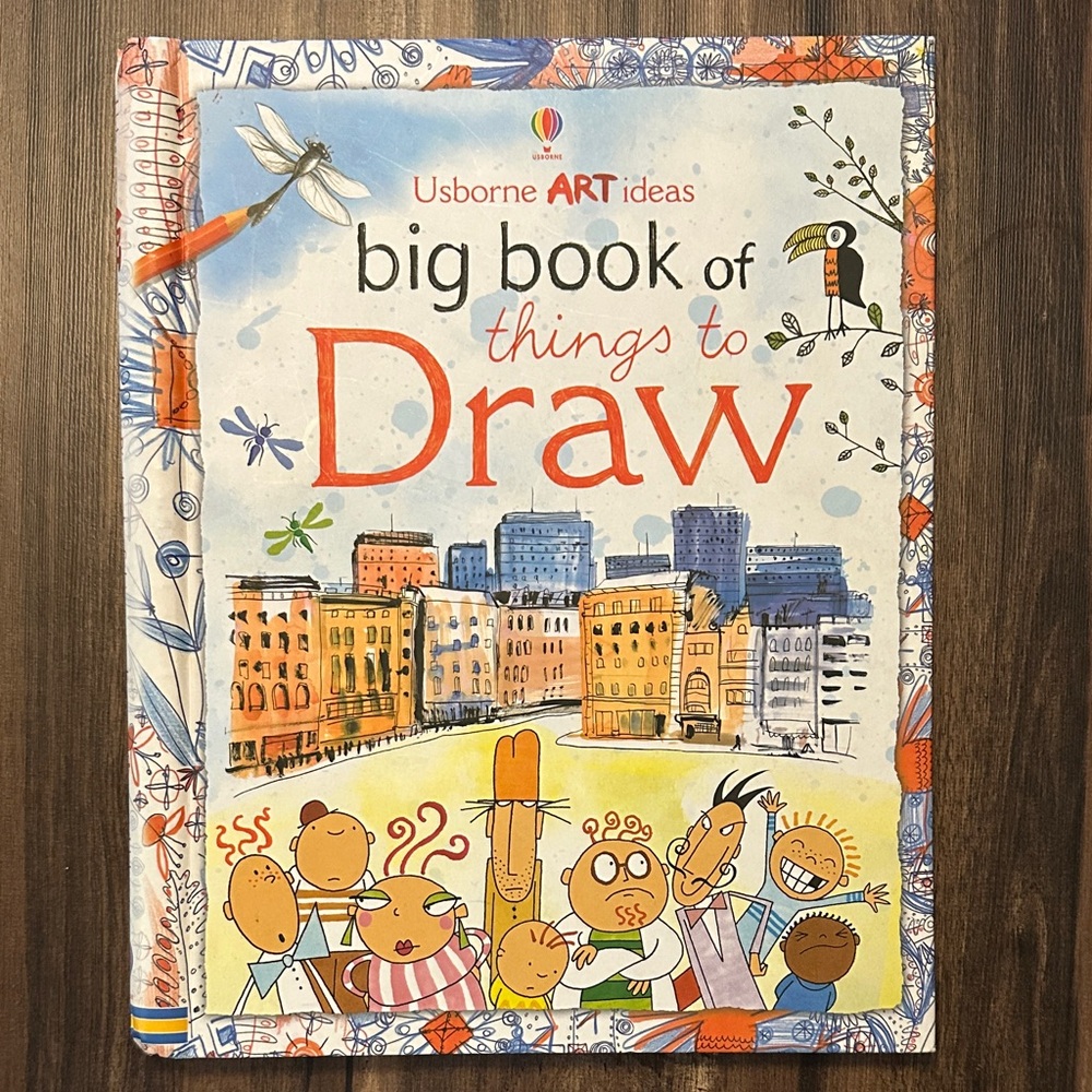 Usborne Art Ideas Big Book of Things to Draw - Blue and Orange
